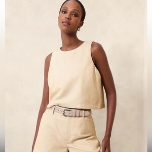 Banana republic cropped sleeveless
